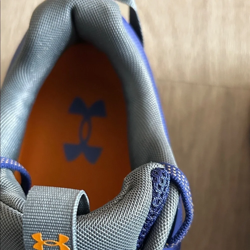 Under Armour Men's purple and gray Athletic Shoes ( New without box)